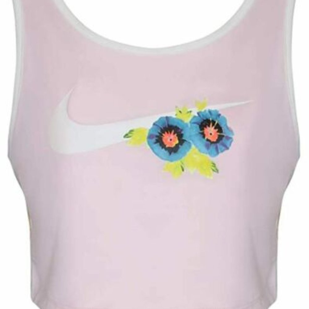 Women's Nike Hyper Femme Cropped Tropical Tank Top